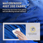 Down Sleeping Bag for Adults. 680FP Ultralight Portable, Backpacking Sleeping Bag for Hiking, Camping, Mountaineering, expeditions and Backpacking. with Compression Sack