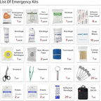 Survival First Aid Kit, MOLLE Medical Pouch Tactical First Aid Kit for Home, Car, Hiking, Travel, Camping, Black