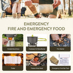 72-Hour Survival Kit | Emergency Bug Out Bag with First Aid, Water Filter, Food, Tools | 45L Tactical Backpack for Camping, Hiking, Outdoor Emergency Preparedness