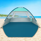 COMMOUDS Beach Tent Sun Shade for 3/4-5/6-7/8-10 Person, UPF 50+ Beach Sun Shelter Canopy Tent, Lightweight, Easy Set Up and Carry