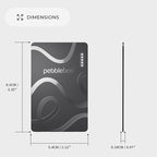 Pebblebee Card 5 | Rechargeable Bluetooth Wallet Tracker Card | Thin Eco-Friendly Alternative Tracking Card to Air Tag & Android Tracker | 18-Month Battery | Inbuilt Link Scan-to-Return & Phone Finder