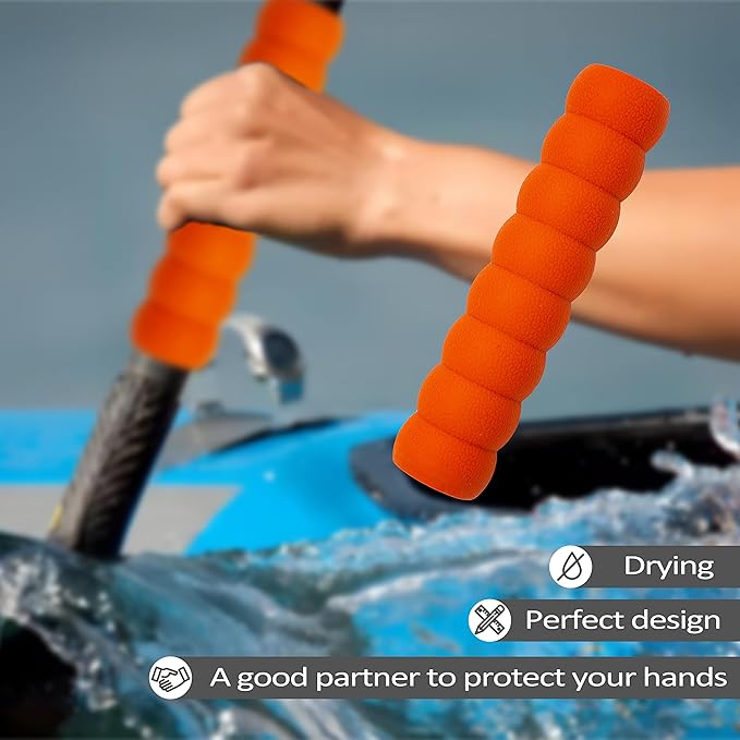 Kayak-Paddle-Grips-2-Pack - No-Slip Oar-Grip for Take-Apart Paddles,Blister Prevention Kayaking Accessories(Diameter 30mm/1.18 inches)
