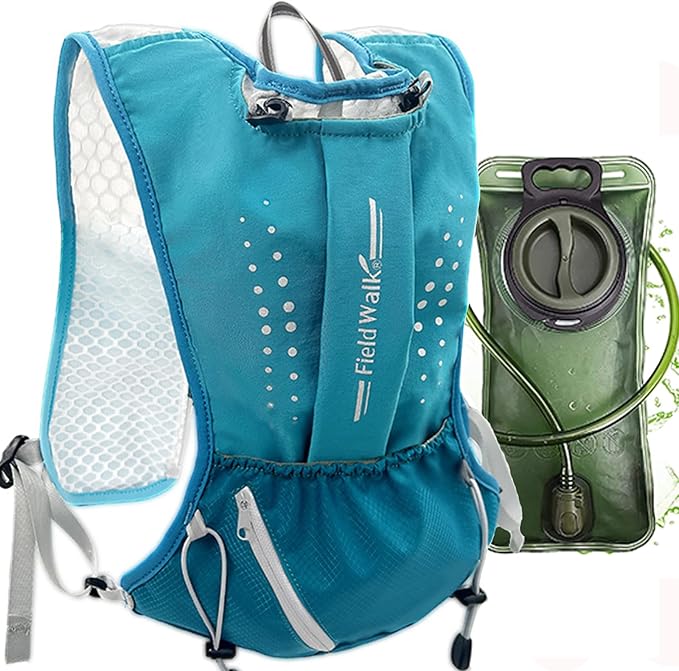 Lightweight Hydration Vest With 1.5L Water Bladder - Breathable Backpack for Running, Cycling, Hiking, Marathon - Men Women (0001 Purple)