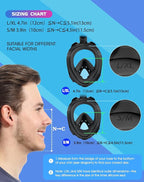 Greatever G2 Full Face Snorkel Mask with Latest Dry Top System,Foldable 180 Degree Panoramic View Snorkeling Mask with Camera Mount,Safe Breathing,Anti-Leak&Anti-Fog