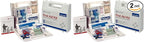 First Aid Only 223-U OSHA-Compliant First Aid Kit, All-Purpose 25-Person Emergency Kit for Business, Worksite, Home, and Vehicle, 106 Pieces (Pack of 2)