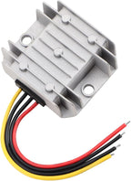 DROK Adjustable Voltage Regulator, IP68 Waterproof DC to DC Buck Converter 8-35V to 3-24V 5A, Aluminum Protective Case Step Down Converter 5V 12V Power Supply