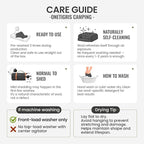 ONETIGRIS Wool Blanket,Wool Camping Blanket Warm, Thick, Washable, Large Car Blanket Great for Camping, Outdoors, Sporting Events, Survival Kits 64in x 87in