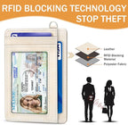 Yonlevres Credit Card Holder Slim Wallet, Sunrise Mountain RFID Wallet Women Front Pocket Card Holder Travel Thin Small Cute ID Window PU Leather RFID Blocking Case Organizer