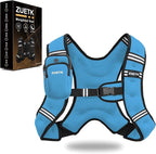 Weighted Vest, 6lb/8lb/12lb/16lb/20lb/25lb/30lb Weight Vest with Reflective Stripe, Weighted Vest for Men Women Workout Equipment for Strength Training, Running, Jogging, Fitness, Weight Loss