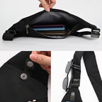 Light And Slim Crossbody Sling Bag Unisex Water Resistant Anti-Theft Shoulder Bag Outdoor Casual Hiking Daypack Personal Pocket Bag