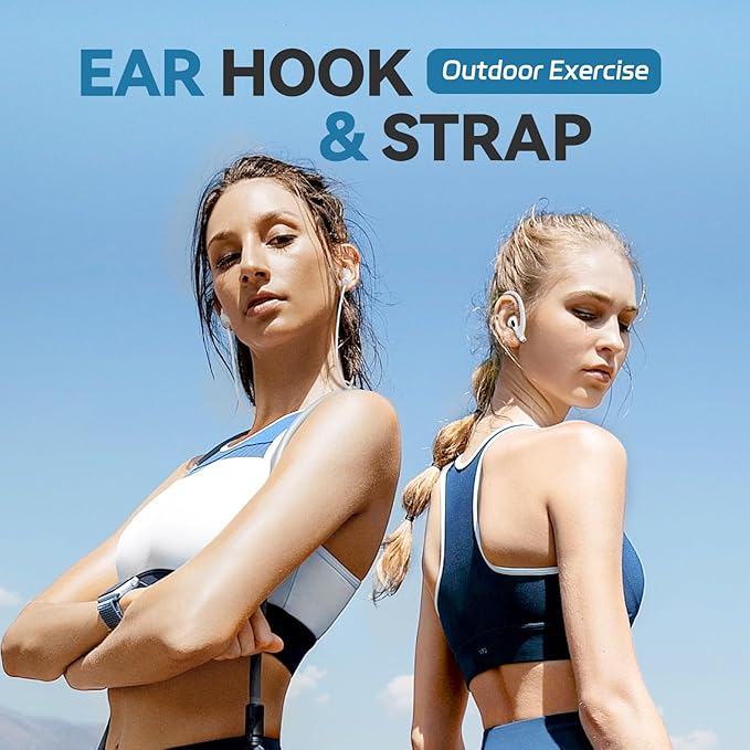 5 Pack Ultra Strong Magnetic AirPods Pro Straps, Anti-Lost Neck Cord for AirPods Pro 3 2025 ,AirPods 4th, AirPods Pro 2nd/1st, AirPod 3rd, AirPod 2nd/1st - 5 Pcs Silicone Sports Lanyard and 2 Ear Hook