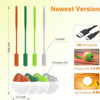 LETMY Rechargeable Camping Lights, 4 Pack Portable Tent lights With 4 Lighting Modes, 150LM LED Camping Lantern Waterproof, Only 20g Hanging Tent Lantern for Hiking Backpacking Power Outages Emergency