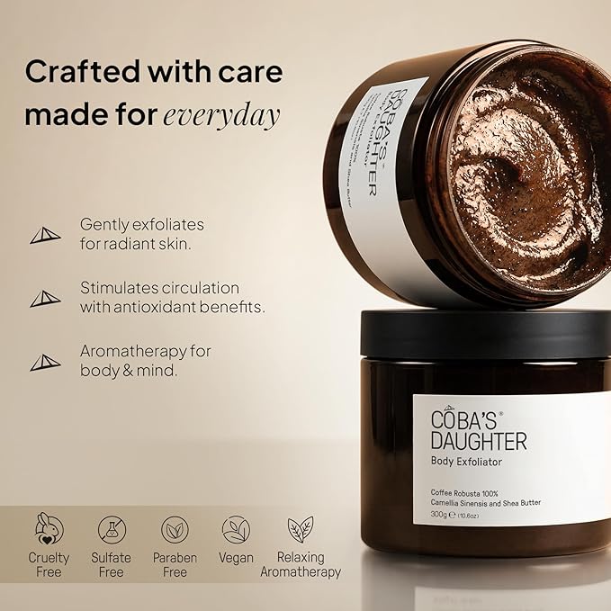 COBA’S DAUGHTER Luxury Spa Gift Set – 7-Piece Scrub & Soothe Body Care Set with Water Hyacinth Basket – Premium Mother's Day, Birthday, Housewarming, Bridal Shower & Self-Care Gift