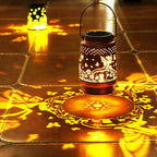 Homemory Solar Lanterns Fairy Lights Outdoor Waterproof Garden Decor Women Gifts for Birthday, LED Hanging Solar Lights Metal Lantern Decoration Outside for Yard, Patio, Backyard, Porch, Lawn