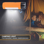 Rechargeable Hand Crank Flashlight/Generator/USB Charger for Phone and Emergency Survival Situations (Orange)