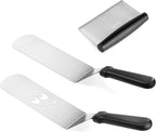 New Star Foodservice 1029161 Commercial-Grade 3-Piece Stainless Steel BBQ Spatula Set