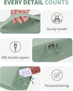 ECOHUB 4 Set /6 Set Packing Cubes for Travel Durable Suitcase Organizer Bags Set with Personalized Tag Various Sizes Travel Essentials Traveling Accessories for Luggage Machine Washable