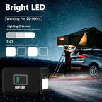 HOWEASY Portable Power Station, 24000mAh Camping Solar Generator, Portable Power Bank with 2 110V/ 150W Peak AC Outlet / 2 DC /3 USB QC3.0/LED Flashlight for Home Camping Emergency Backup