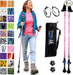 York Nordic Motivator Walking Poles for Balance and Rehab - Patented Stability Grips - Lightweight, Adjustable, and Collapsible - 2 Pieces Adjustable w/flip Locks - Heights 4'6" up to 6'2" - 230 lbs