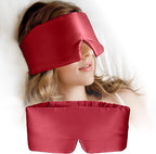 Silk Sleep Mask for Women and Men, Side Sleeper, 22 Momme Pure Mulberry Silk Total Blackout 100% Mulberry Eye Mask with Adjustable Headband Full Size, Eye Masks for Sleeping and Travel