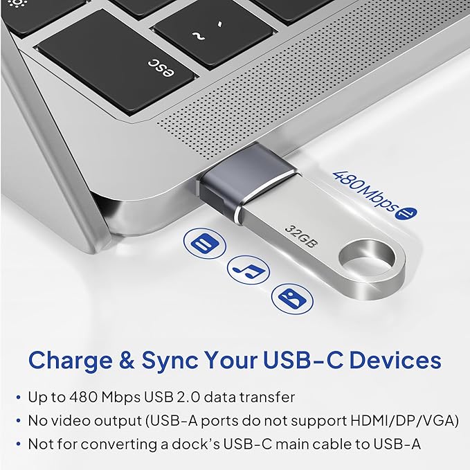 Elebase for Samsung Galaxy Z Flip 7 Adapter,USB to USB C Adaptor 4Pack,Type C Female to A Male Cable Converter for Z Fold Flip 7 6 5,A55 A54 A53 A52,Tab S10 S9 S8 A9 A8 Lite,Watch Ultra Classic Active