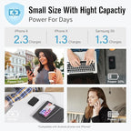 S22 Portable Charger, Mini Colorful Power Bank, PowerNano, 5000mAh External Battery Pack Compatible with iPhone 15/14/13/12/11/X All Series and Android Phone,Apricot
