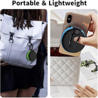 for Earphone Carry Case, 5-Pack Round Pocket Earbud Travel Carrying Case with Zipper for Smartphone Earphone, Wireless Headset, USB Cable, SD Cards Storage Bags, Masks and More