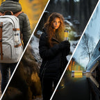 Camping-Lights-Rechargeable,Outdoor Telescopic-Collapsible-Lanterns with 2 Light Sources Mobile Lighting 10500mAh Battery Flash Light & Road Lamp for Adventure/Hiking/Camping/Live Streaming(Khaki)