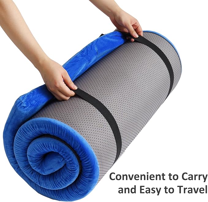 Thick Camping Sleeping Pad - Lamb Fluff Camping Cot Pads for Adult, Soft Sleeping Mat, Non-Slip Camping Mattress Pad for Car Tent