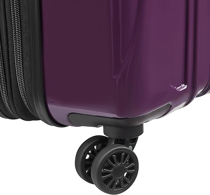 DELSEY PARIS Helium Aero Hardside Expandable Luggage with Spinner Wheels, Plum, 2-Piece Set (21/24)