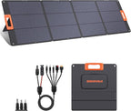 N-Type 16BB 200W Portable Solar Panel for EF/Jackery/Bluetti/Anker Power Station,Solar Panel ETFE USB-A &Type-C IP68 25% High Efficiency for Camping RV Outages Emergencies Home Backuot
