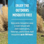 Grandpa Gus's Natural Mosquito Repellent Bracelets for Family, 300 Hours Protection, DEET-Free, Summer Outdoor Beach Camping Essentials, Glow in The Dark Assorted Colors, 24 Bands