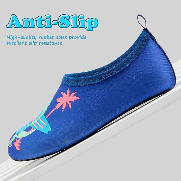 Deevike Kids Water Shoes Boys Grils Barefoot Quick Dry Aqua Socks Beach Shoes for Toddler Sports Swim Surf Outdoor Walking