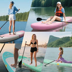 Inflatable Stand-Up Paddle Boards – Available 32"/33"/34" Widths Inflatable Paddle Board with SUP Accessories, Camera Mount, Basic All-Around SUP Board for All Skill Levels, Up to 450lbs
