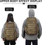 Mardingtop Tactical Molle Backpack for Men - 28L EDC Hiking & Motorcycle Backpack