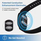 EmeTerm Fashion FDA Cleared Relieve Nausea Electrode Stimulator Morning Sickness Motion Travel Sickness Vomit Relief Rechargeable No Gel Drug Free Wrist Bands Without Side Effects (Jet Black)