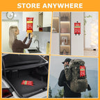 Emergency Fire Blanket, 1Pack Silicone Flame Retardant Fire Blankets Emergency for Home, Kitchen, Car, Office, Grill, 39.4X 39.4inch Fire Extinguisher Blanket