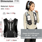 Azarxis Running Water Bottles Flask BPA Free Leakproof Hydration Vest Packs Waist Belt Replacement for Triathlon Marathon Hiking Cycling Climbing Runner