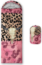 AILONEN Pink Lovely Rabbit Sleeping Bag for Girls Kids Adults,Warm and Cool Weather,Lightweight,Waterproof Backpacking,Cartoon Flowers Printed Bunny Sleeping Bag for Camping