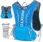 INOXTO Hydration Vest Backpack,Lightweight Water Running Vest Pack with 1.5L Water Bladder Bag Daypack for Hiking Trail Running Cycling Race Marathon for Women Men