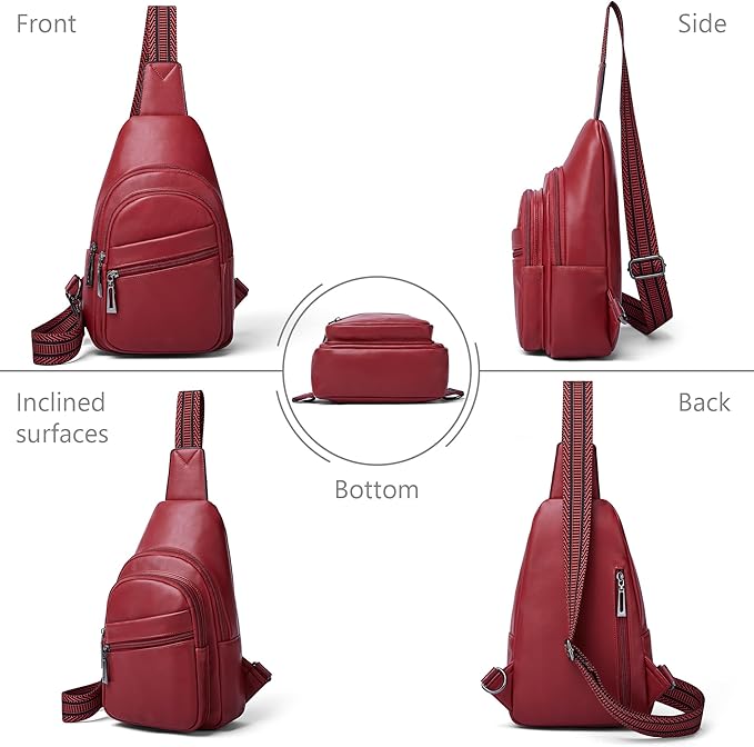 Sling Bag Crossbody Bags for Women Small Cross Body Bag Fanny Packs Chest Sling Purse for Daily Travel Leisure Sport