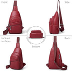 Sling Bag Crossbody Bags for Women Small Cross Body Bag Fanny Packs Chest Sling Purse for Daily Travel Leisure Sport