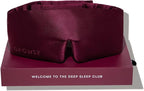 DROWSY Silk Sleep Mask. Face-Hugging, Padded Silk Cocoon for Luxury Sleep in Total Darkness. (La Vie En Rouge)