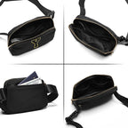 Gitus Belt Bag Fanny Pack Crossbody Bags with Initial Letter Patch Gifts for Wife Older Women Mother Coworker Bridesmaid Anniversary Travel Gifts Beach Gifts (Black-Y)