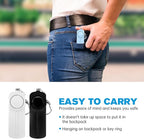 Safesound Personal Alarm: Your 130dB Self-Defense Companion - Keychain Emergency LED Flashlight - Security and Protection for Women, Girls, Kids, and The Elderly (Black, 1)