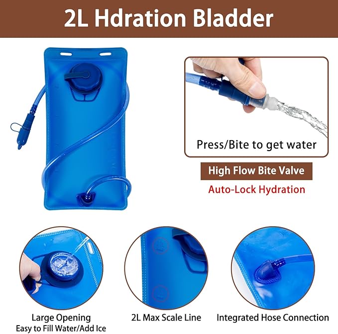 Running Hydration Vest for Women Men - Waterproof Running Water Backpack Hydration Pack with 12 Pockets, Lightweight Water Vest for Hiking Trail Cycling Marathon Race