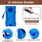 Running Hydration Vest for Women Men - Waterproof Running Water Backpack Hydration Pack with 12 Pockets, Lightweight Water Vest for Hiking Trail Cycling Marathon Race