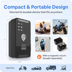Hidden GPS Tracker for Vehicles - $9/mo with 5 sec Updates - Real Time Car Tracker - Trip History, Driving Alerts, GeoFence for Fleets & Family, Rechargeable Battery (Tracker & Magnet Case)