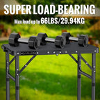 GARLLEN 2ft Folding Camping Table, 3 Adjustable Height Lightweight Folded Picnic Table, Portable Aluminum Grill Table for Camping, BBQ, Outdoor, 22.8" L x 15.7" W, Black