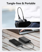 SUNGUY USB C Cable 1.5FT [3Pack] 3A USB to USB C Cable Fast Charging Data Transfer Braided Compatible with iPhone 17/16/15 Series, Samsung Galaxy S25 S24 Ultra, Note10/9, USB C Devices